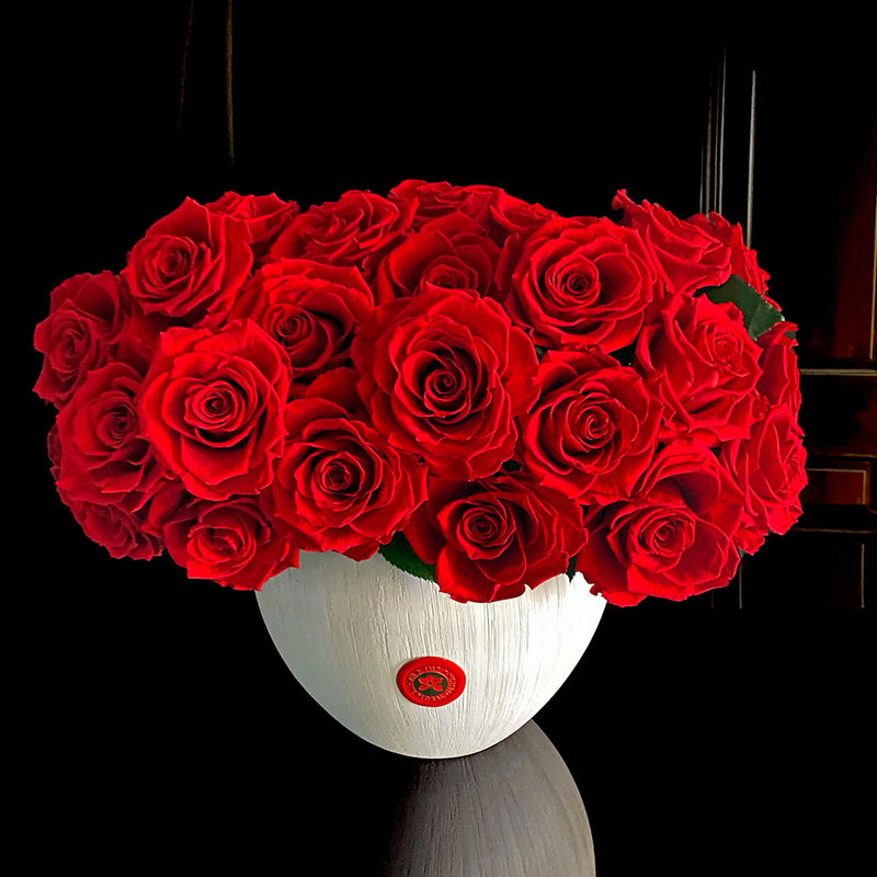 Preserved Roses in Vase